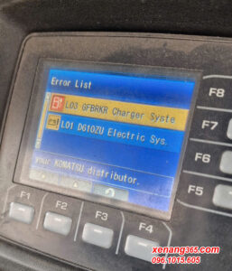 Lỗi xe nâng điện Komatsu FE25-1 và FE30-1 GFBRK Charger syste