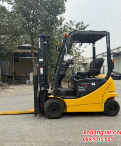 Xe nâng điện 1.4 tấn Komatsu FB14-12 chui công dịch giá cao 3m chạy siêu lướt hơn 400h chất lượng cao 851014 Mặt bên xe nâng điện 1.4 tấn Komatsu FB14-12-851014