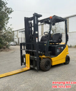 Xe nâng điện 1.4 tấn Komatsu FB14-12 chui công dịch giá cao 3m chạy siêu lướt hơn 400h chất lượng cao 851014 Mặt trước xe nâng điện 1.4 tấn Komatsu FB14-12-851014
