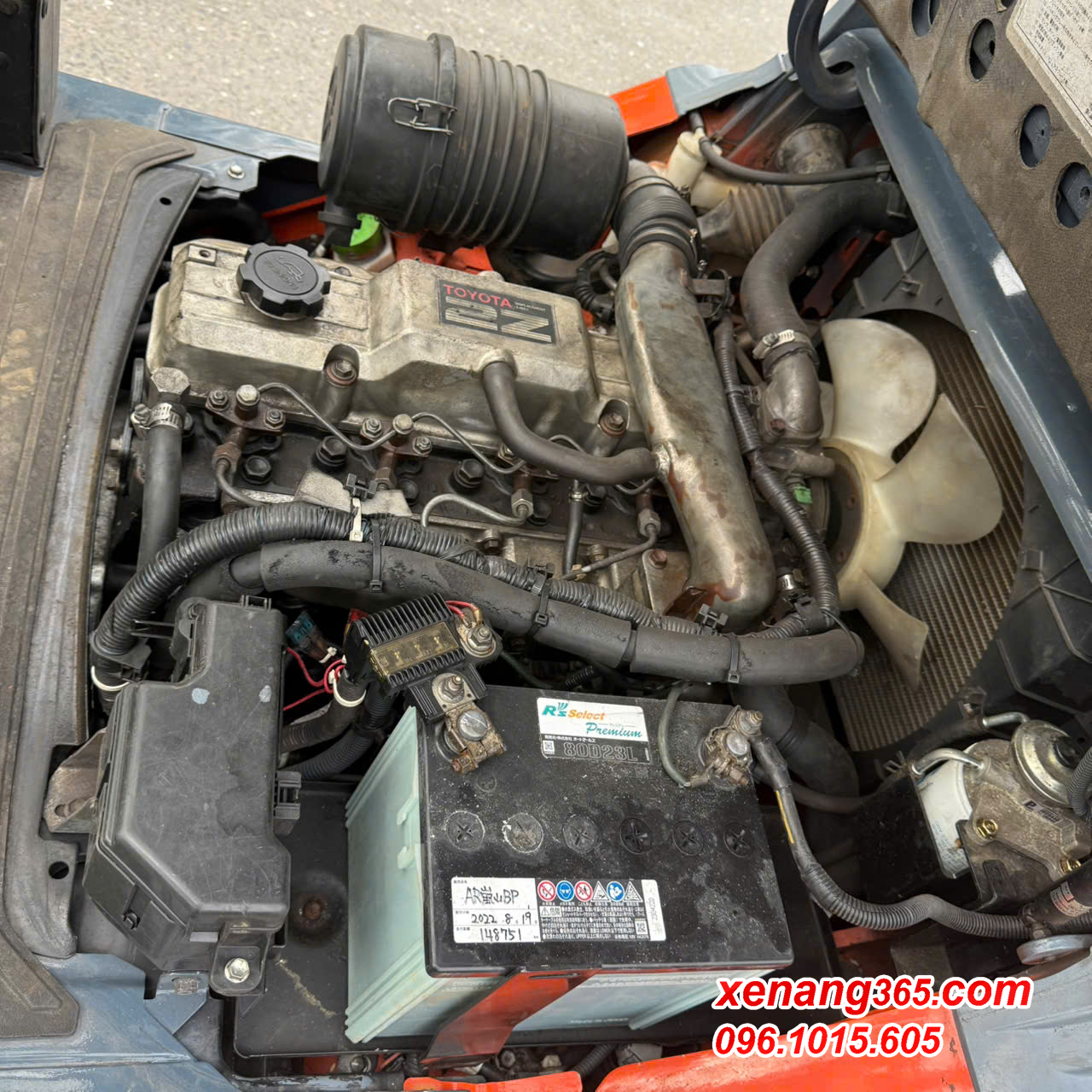 Động cơ xe nâng dầu 2.5 tấn Toyota 8FD25-31536