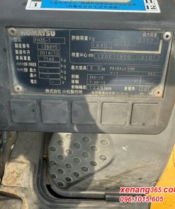 Xe nâng dầu 3.5 tấn Komatsu FH35-1 -2014 138895 số tự động |Diesel Truck Tem xe nâng FH35-1