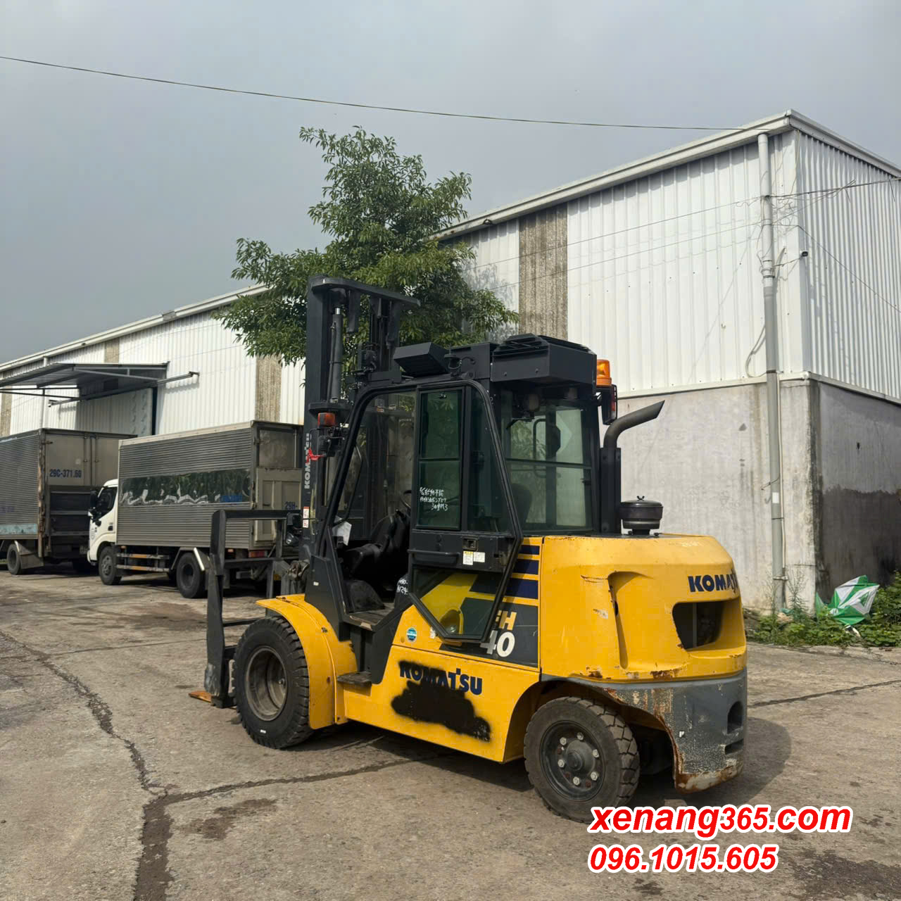 Xe nâng dầu 4 tấn Komatsu FH40-2 141245 số tự động cao 5m 2019 Gật gù Xe nâng dầu 4 tấn Komatsu FH40-2 -2019