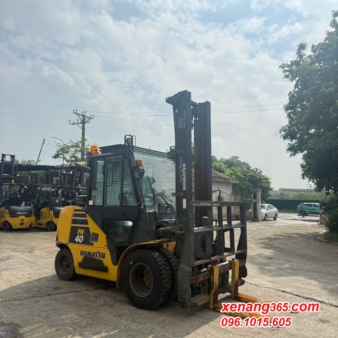 Xe nâng dầu 4 tấn Komatsu FH40-2 141245 số tự động cao 5m 2019 Gật gù Xe nâng dầu 4 tấn Komatsu FH40-2 -2019