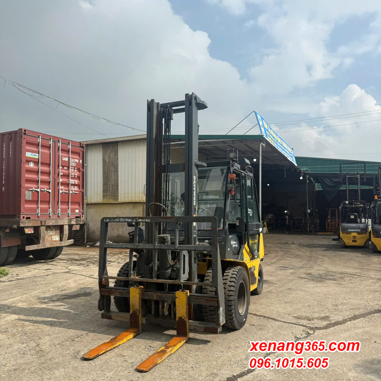 Xe nâng dầu 4 tấn Komatsu FH40-2 141245 số tự động cao 5m 2019 Gật gù Xe nâng dầu 4 tấn Komatsu FH40-2 -2019