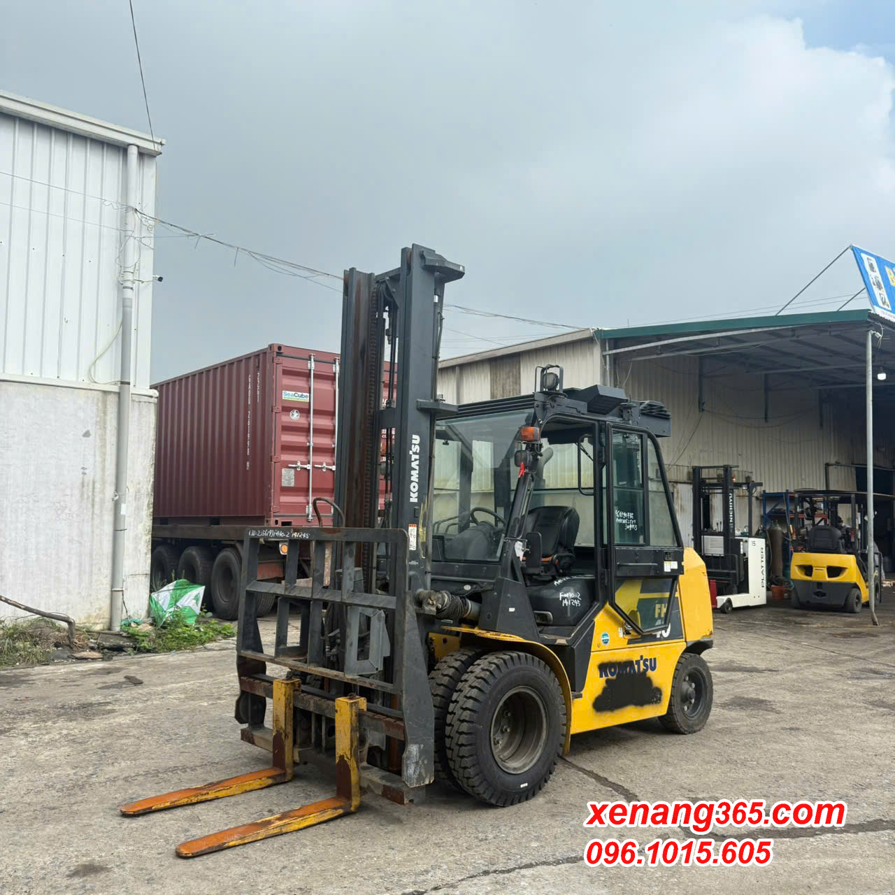 Xe nâng dầu 4 tấn Komatsu FH40-2 141245 số tự động cao 5m 2019 Gật gù Xe nâng dầu 4 tấn Komatsu FH40-2 -2019