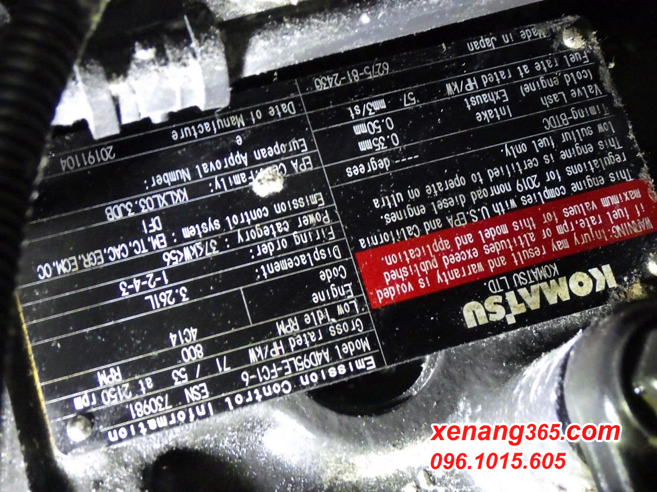 xe-nang-dau-5-tan-Komatsu-FH50-2-2019 (6) Động cơ xe nâng dầu 5 tấn Komatsu FH50-2