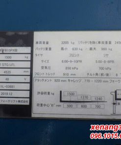 Xe nâng điện 1.5 tấn Sumitomo 41FB15PXIII 2019 cao 4.5m chất lượng cao|Electric forklift Tem xe nâng