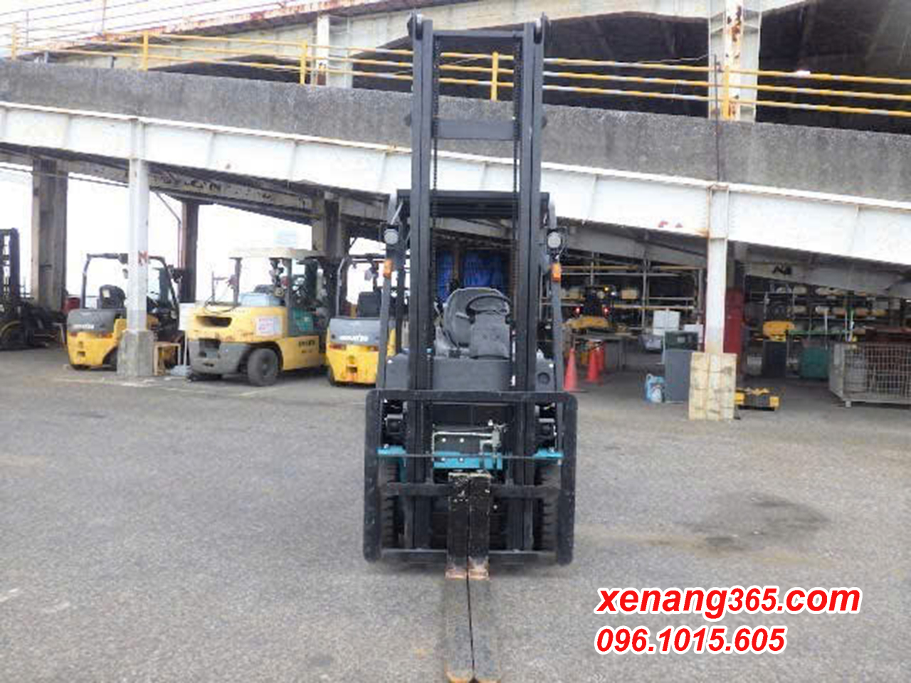 Xe nâng điện 1.5 tấn Sumitomo 41FB15PXIII 2019 cao 4.5m chất lượng cao|Electric forklift Mặt trước xe nâng điện 1.5 tấn Sumitomo 41FB15PXIII 2019