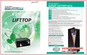 Catalouge Bình ắc quy LIFTTOP xe nâng Nhật Bản