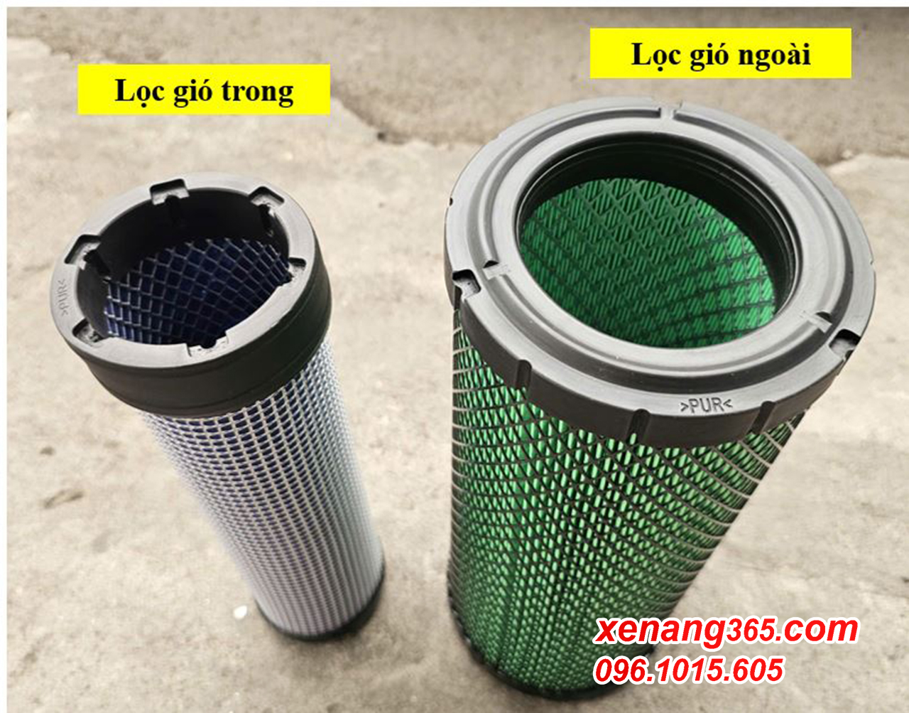 bộ lọc xe nâng dầu 5 tấn Komatsu FH50-2 - Lọc gió