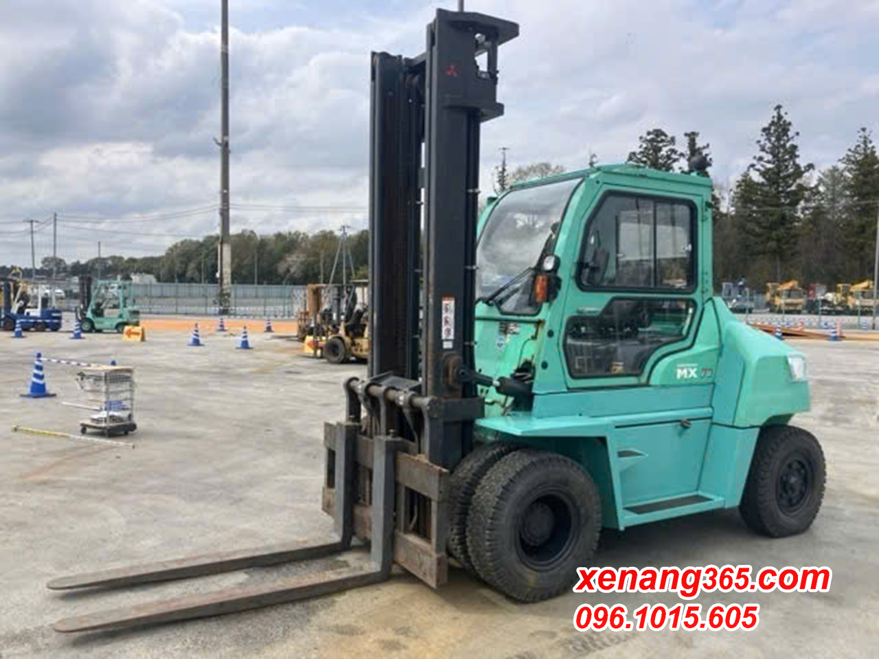 Xe nâng dầu 7 tấn Mitsubishi FD70N-F20D-10131 số tự động cao 4.5m 2016 Xe nâng dầu 7 tấn Mitsubishi FD70N