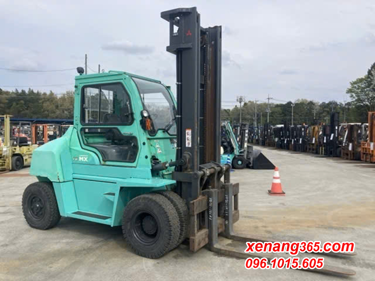 Xe nâng dầu 7 tấn Mitsubishi FD70N-F20D-10131 số tự động cao 4.5m 2016 Xe nâng dầu 7 tấn Mitsubishi FD70N