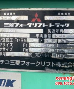 Xe nâng dầu 7 tấn Mitsubishi FD70N-F20D-10131 số tự động cao 4.5m 2016 xe nang dau 7 tan Mitsubishi FD70 3