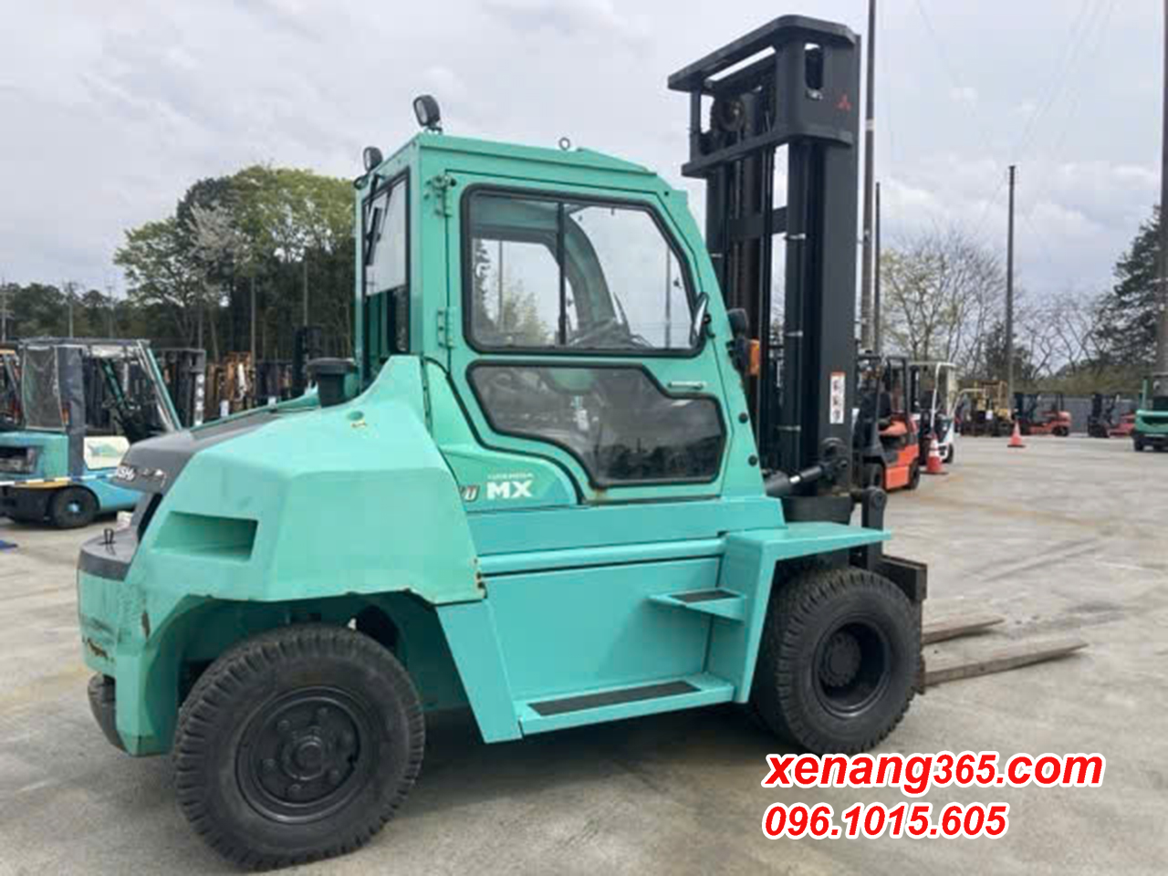 Xe nâng dầu 7 tấn Mitsubishi FD70N-F20D-10131 số tự động cao 4.5m 2016 Xe nâng dầu 7 tấn Mitsubishi