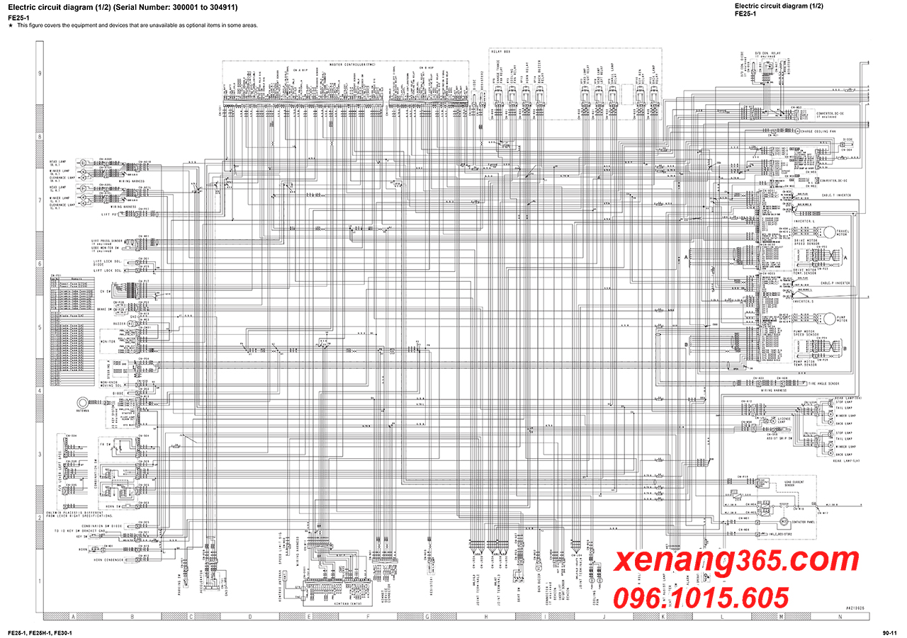 Download Shop manual FE25-1 FE30-1 sửa chữa xe nâng điện Komatsu 2.5 tấn và 3 tấn FE25-1, FE30-1 Shop manual FE25-1 FE30-1 -Sơ đồ mạch và bản vẽ xe nâng điện Komatsu 2.5 tấn FE25-1 và 3 tấn FE30-1