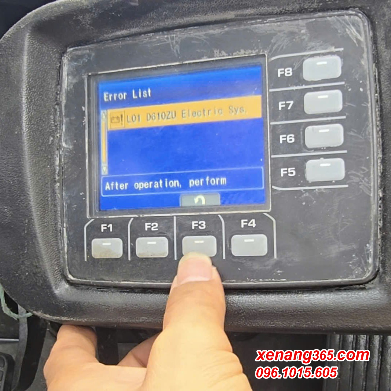 Hướng dẫn xử lý lỗi L01 D610ZU mất cân bằng nhiệt độ cho xe nâng điện Komatsu FE25-1 FE30-1 Xử lý lỗi L01 D610ZU mất cân bằng nhiệt độ