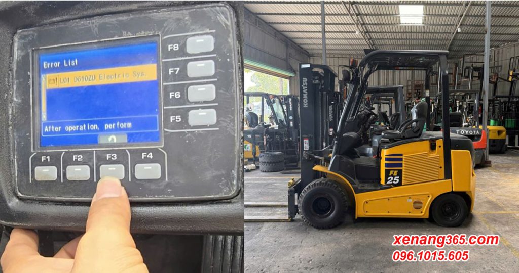 Hướng dẫn xử lý lỗi L01 D610ZU mất cân bằng nhiệt độ cho xe nâng điện Komatsu FE25-1 FE30-1 Anh bia Huong dan xu ly loi l01 D610ZU FE25 1FE30 1 21