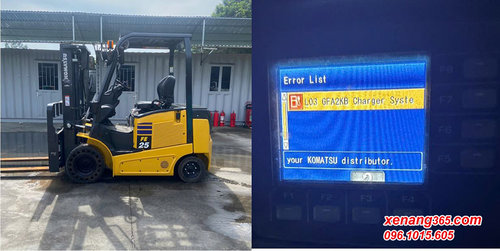 Hướng dẫn xử lý lỗi L03 GFB8MC ABNL QUẠT ẮC QUY (CHGR/C) xe nâng điện 2.5 tấn Komatsu FE25-1, 3 tấn FE30-1 như thế nào? Hướng dẫn xử lý lỗi L03 GFB8MC xe nâng điện Komatssu FE25-1