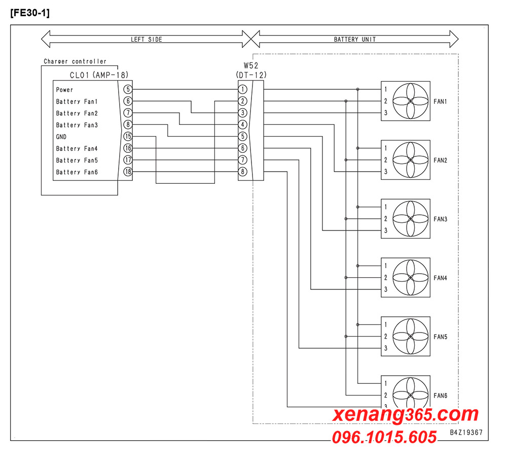 Hướng dẫn xử lý lỗi L03 GFB5KP BẤT THƯỜNG ĐẦU RA NGUỒN - xe nâng điện 2.5 tấn Komatsu FE25-1, 3 tấn FE30-1 như thế nào? Hướng dẫn xử lý lỗi L03 GFB5KP