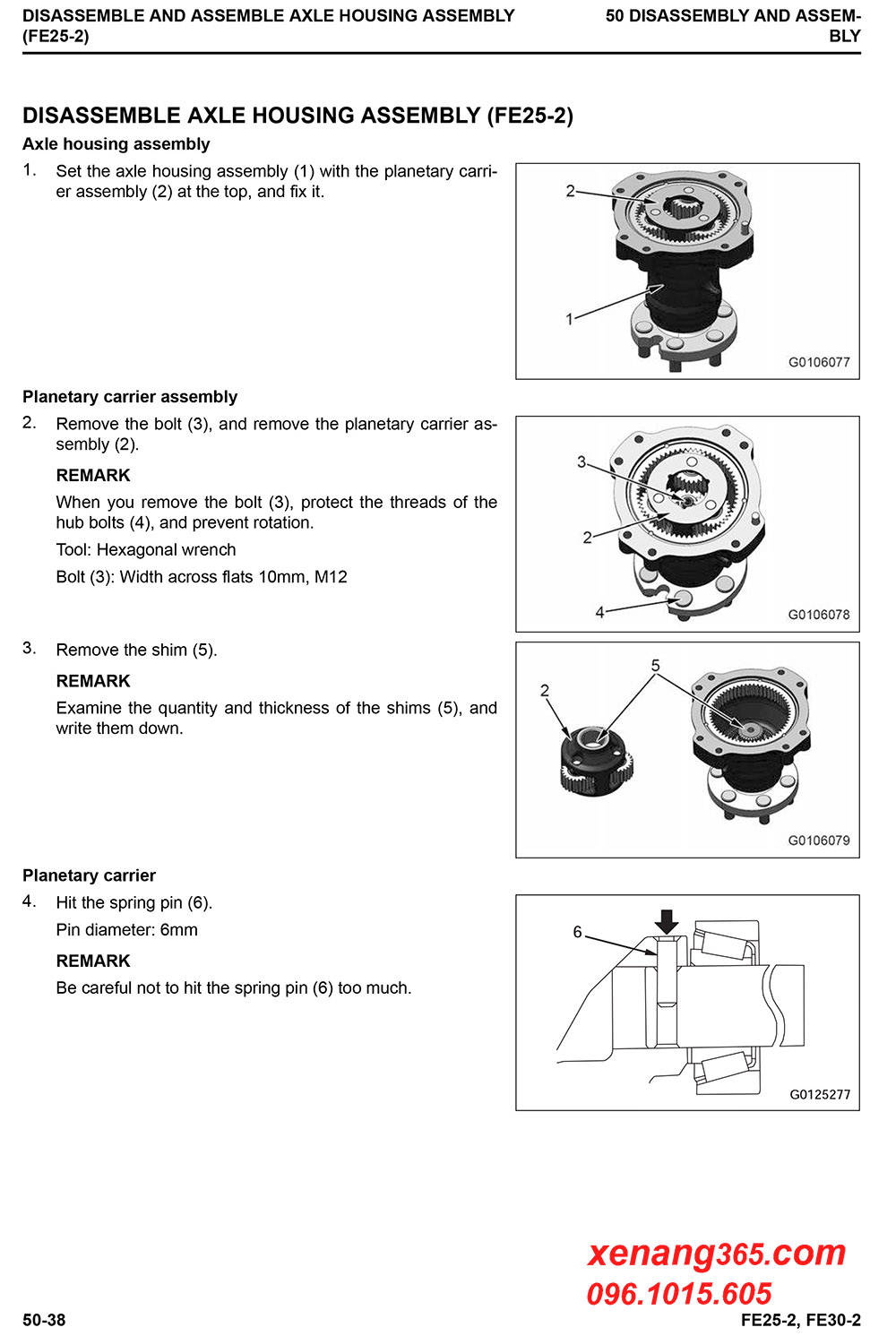 Download Shop manual FE25-2, FE30-2 sửa chữa xe nâng điện Komatsu 2.5 tấn và 3 tấn FE25-2, FE30-2 Tháo và lắp các bộ phận của xe nâng xe nâng điện Komatsu FE25-2, FE30-2