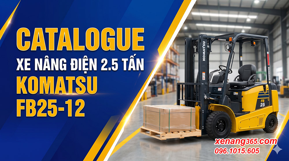 Catalogue xe nâng điện 2.5 tấn Komatsu FB25-12, và 3 tấn FB30-12 Catalogue xe nâng điện 2.5 tấn Komatsu FB25-12, và 3 tấn FB30-12
