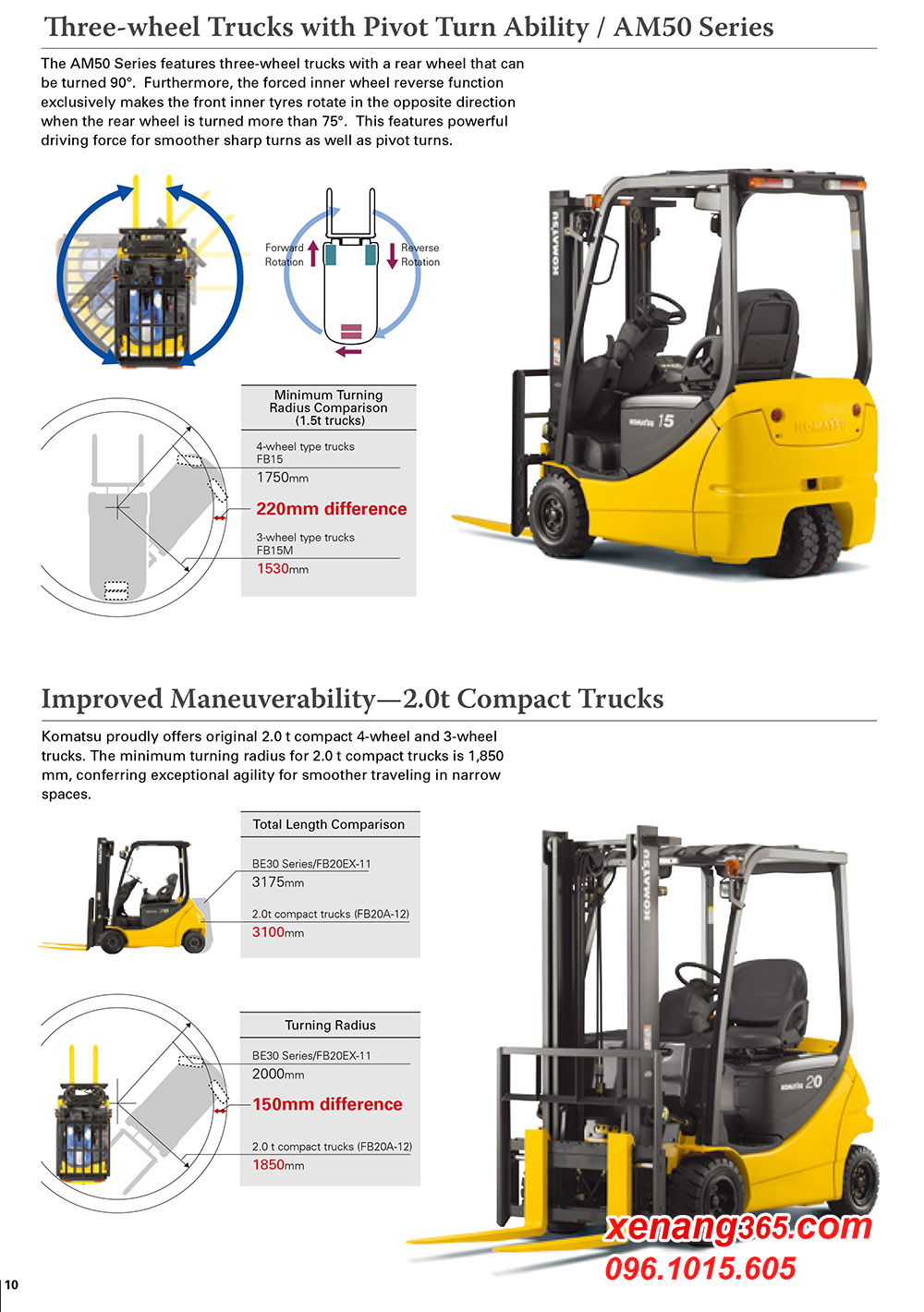 Catalogue xe nâng điện 1.5 tấn Komatsu FB15-12 (AE50 Series, AM50 series) Cataglogue xe nâng điện 1.5 tấn Komatsu FB15-12 (AE50 Series, AM50 series)