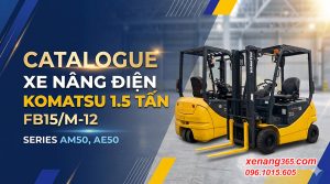 Catalogue xe nâng điện 1.5 tấn Komatsu