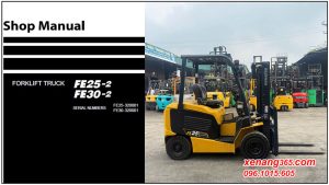Shop manual FE25-2, FE30-2 sửa chữa xe nâng điện Komatsu
