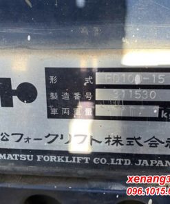 Xe nâng dầu 1 tấn Komatsu FD10D-15 cao 5m tháp chui công Xe nâng dầu 1 tấn Komatsu FD10D-15