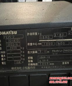 xe nâng điện 2.5 tấn Komatsu FE25-2 dịch càng